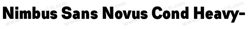Nimbus Sans Novus Cond Heavy字体转换